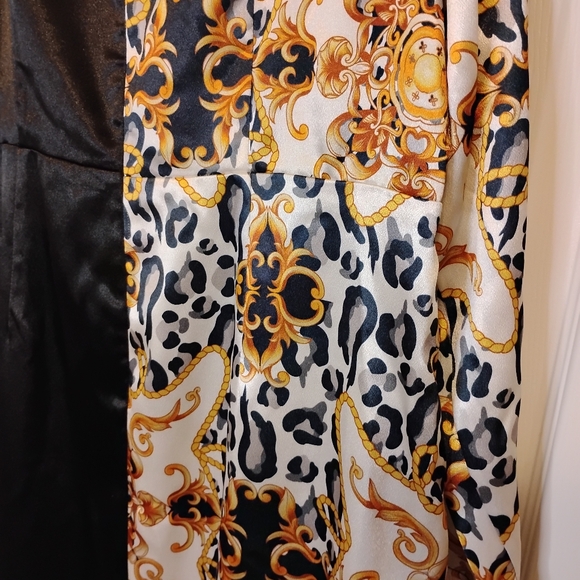 Midnight Velvet Plus Size Tilda Leopards Print Blank Faux-Wrap Dress 18W - Picture 12 of 14